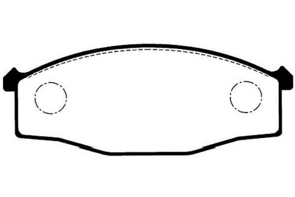 KAVO PARTS Комплект тормозных колодок, дисковый тормоз BP-6560